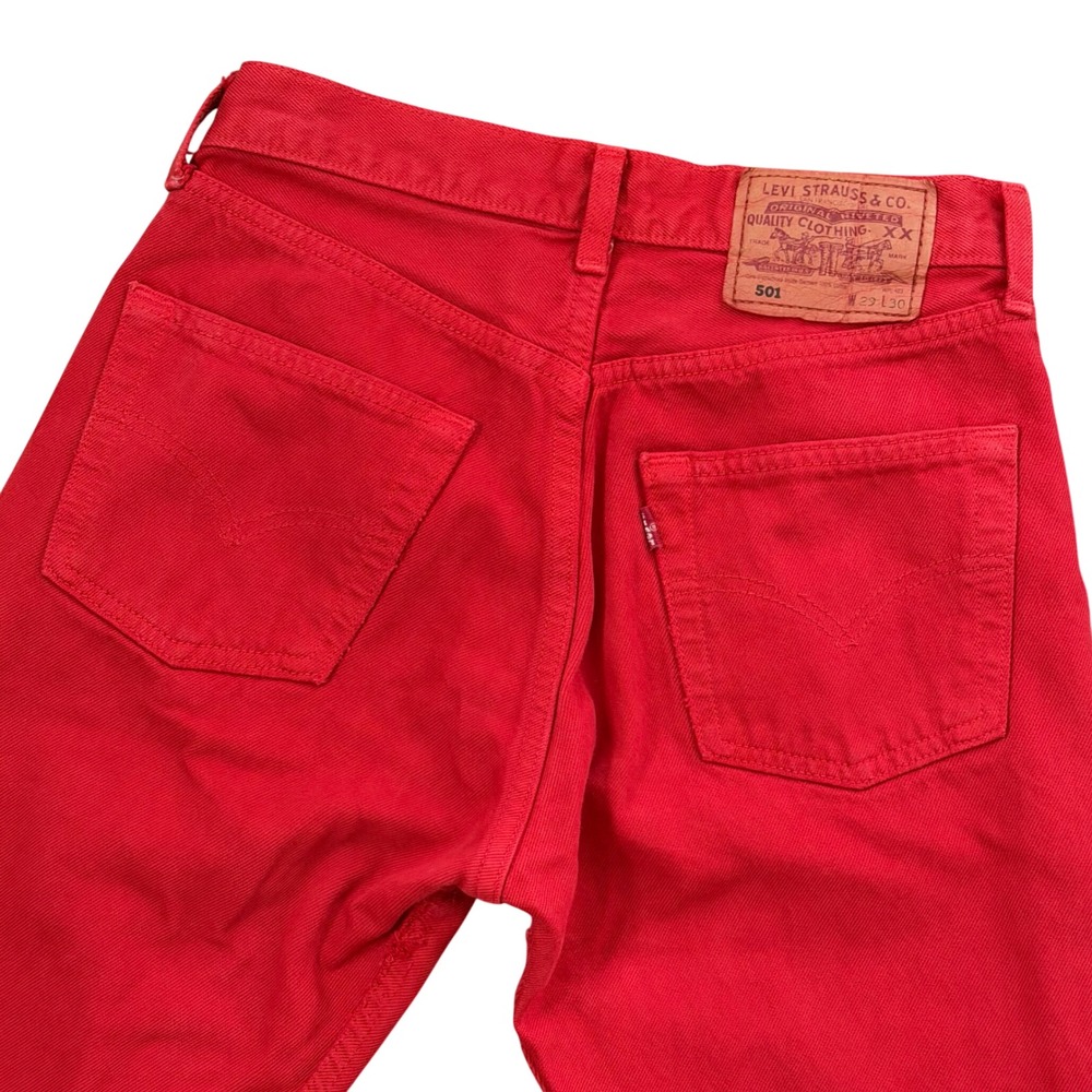 Vintage Levi's Red 501 Jeans - Picture 6 of 8